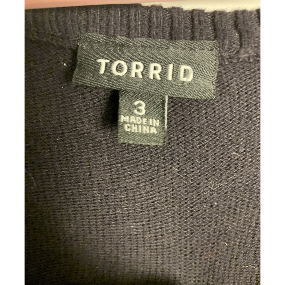Torrid Embellished Patches Pullover Sweater 3X - Picture 7 of 7